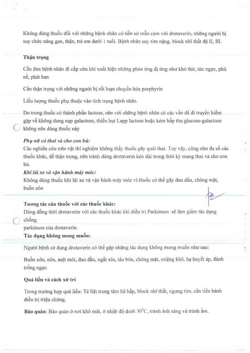 thông tin, cách dùng, giá thuốc Drotavep 40mg tablets - ảnh 2