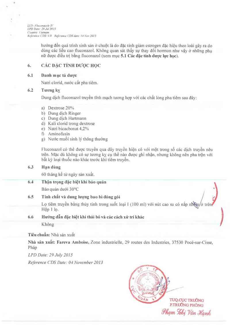 thông tin, cách dùng, giá thuốc Diflucan IV - ảnh 18