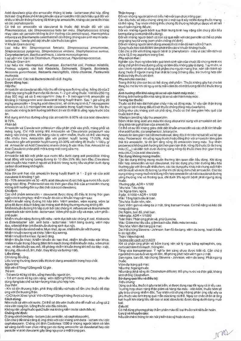 thông tin, cách dùng, giá thuốc Cledomox 1000 - ảnh 3