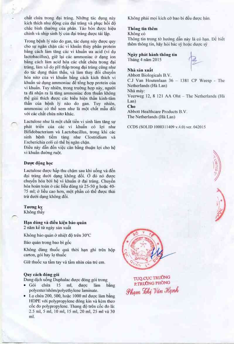 thông tin, cách dùng, giá thuốc Duphalac - ảnh 8