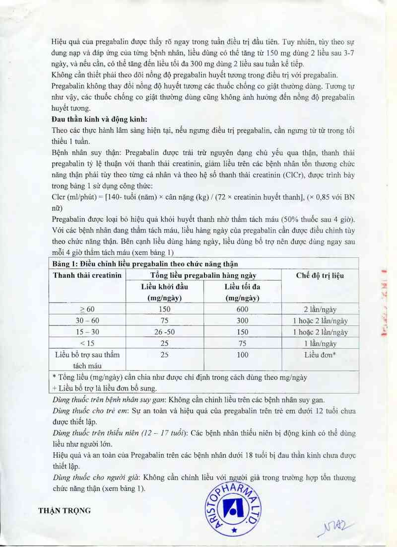 thông tin, cách dùng, giá thuốc Neurovan-75 capsule - ảnh 4