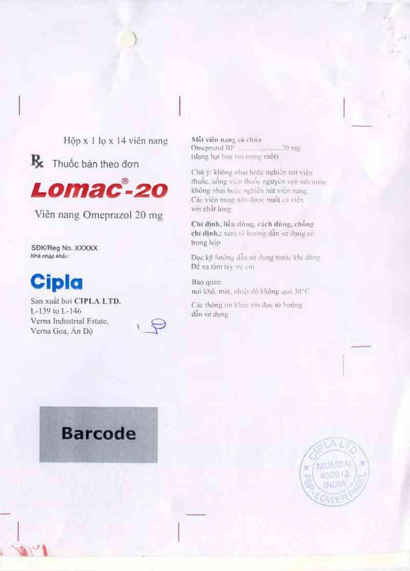 thông tin, cách dùng, giá thuốc Lomac- 20 - ảnh 4