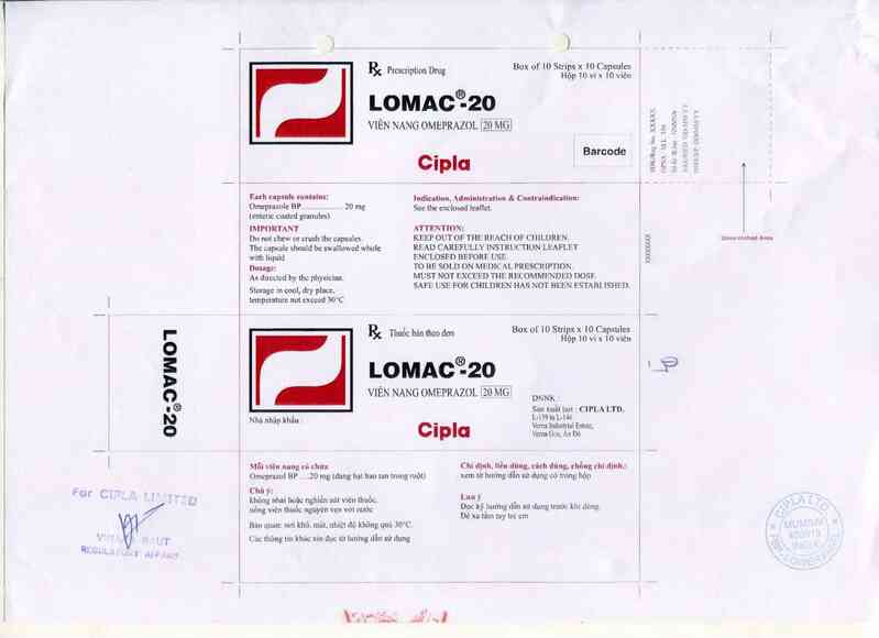 thông tin, cách dùng, giá thuốc Lomac- 20 - ảnh 6