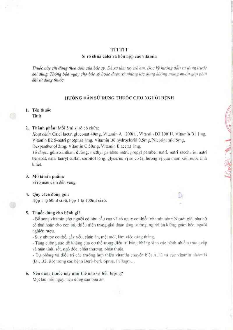 thông tin, cách dùng, giá thuốc Tittit - ảnh 2