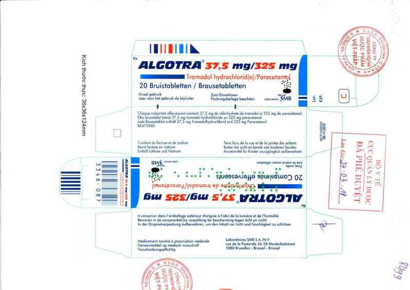 thông tin, cách dùng, giá thuốc Algotra 37,5mg/325mg - ảnh 0