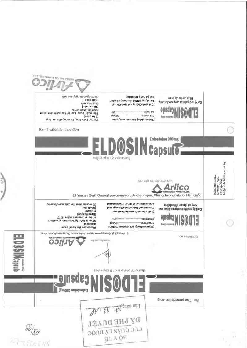 thông tin, cách dùng, giá thuốc Eldosin Capsule - ảnh 0