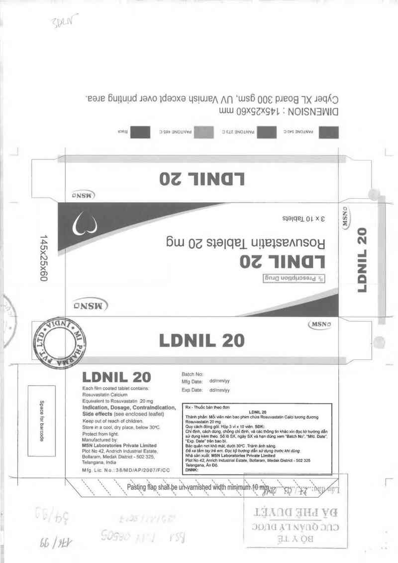 thông tin, cách dùng, giá thuốc Ldnil 20 - ảnh 0