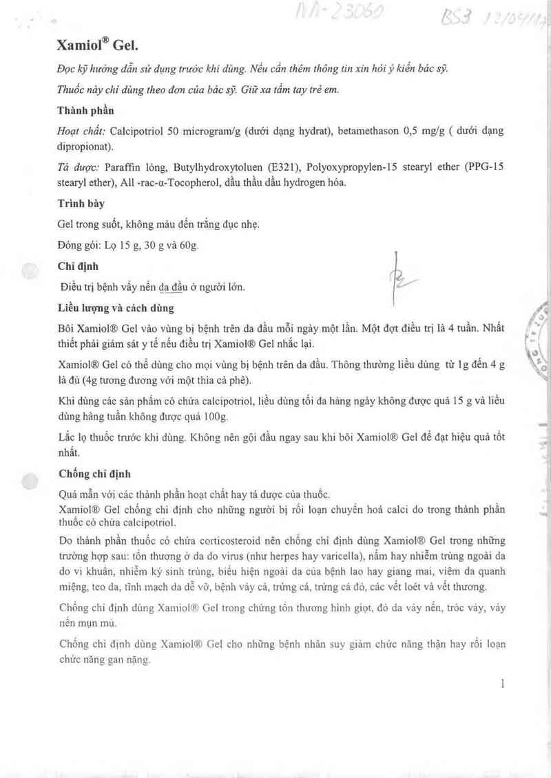 thông tin, cách dùng, giá thuốc Xamiol - ảnh 3