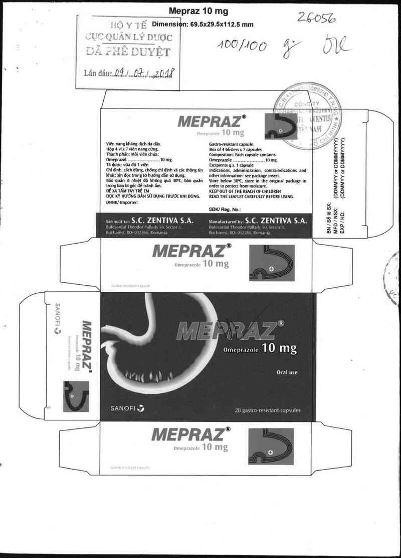 thông tin, cách dùng, giá thuốc Mepraz - ảnh 0