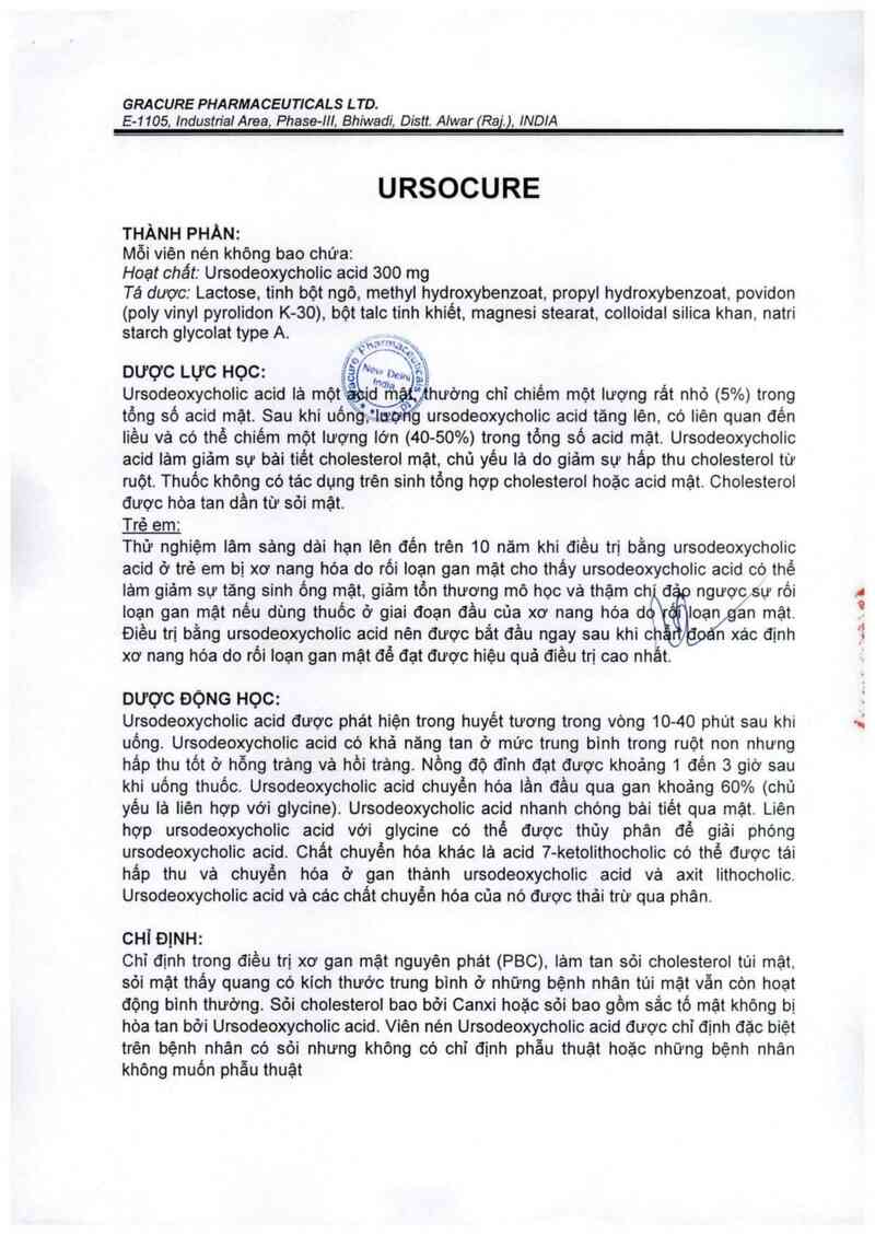 thông tin, cách dùng, giá thuốc Ursocure - ảnh 2