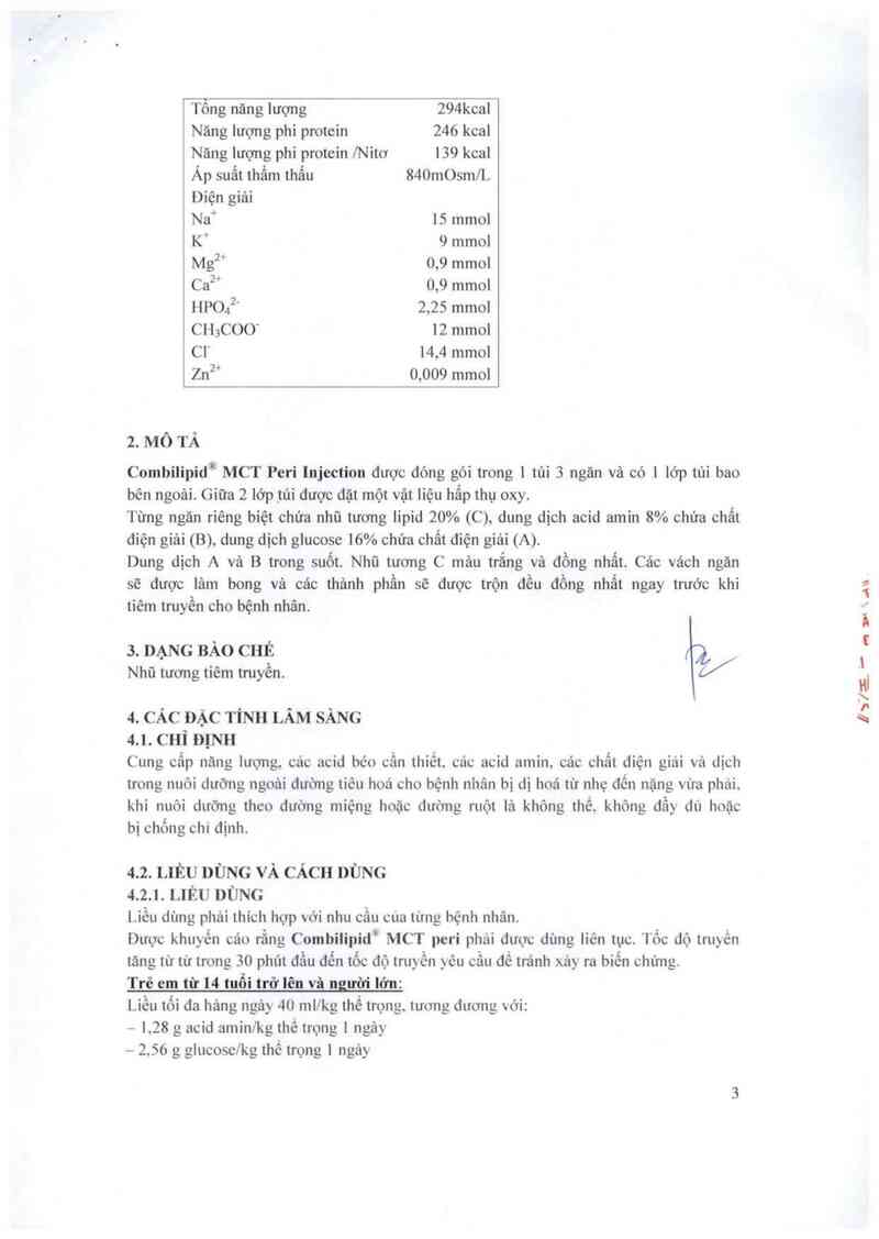 thông tin, cách dùng, giá thuốc Combilipid  MCT Peri injection - ảnh 5