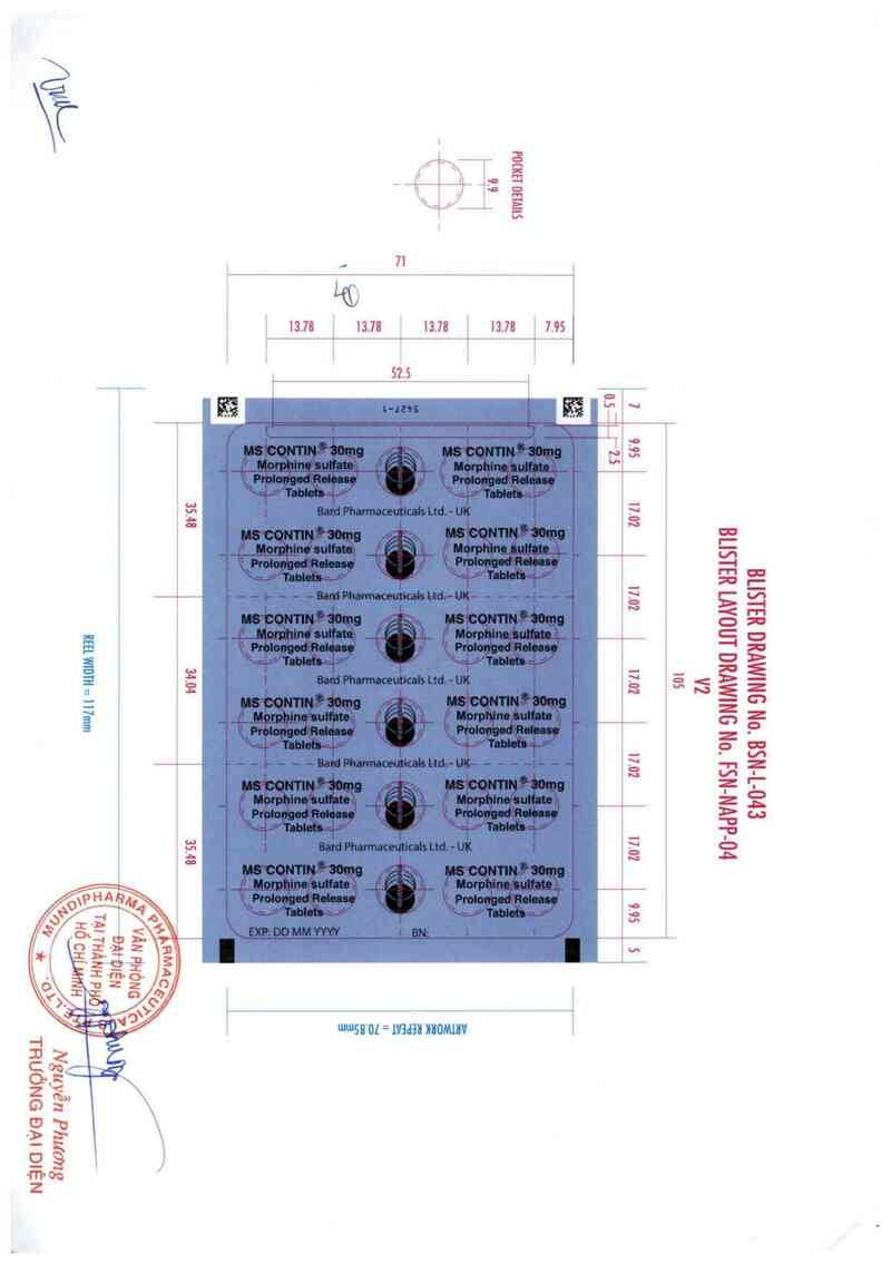 thông tin, cách dùng, giá thuốc MS Contin 30mg - ảnh 2