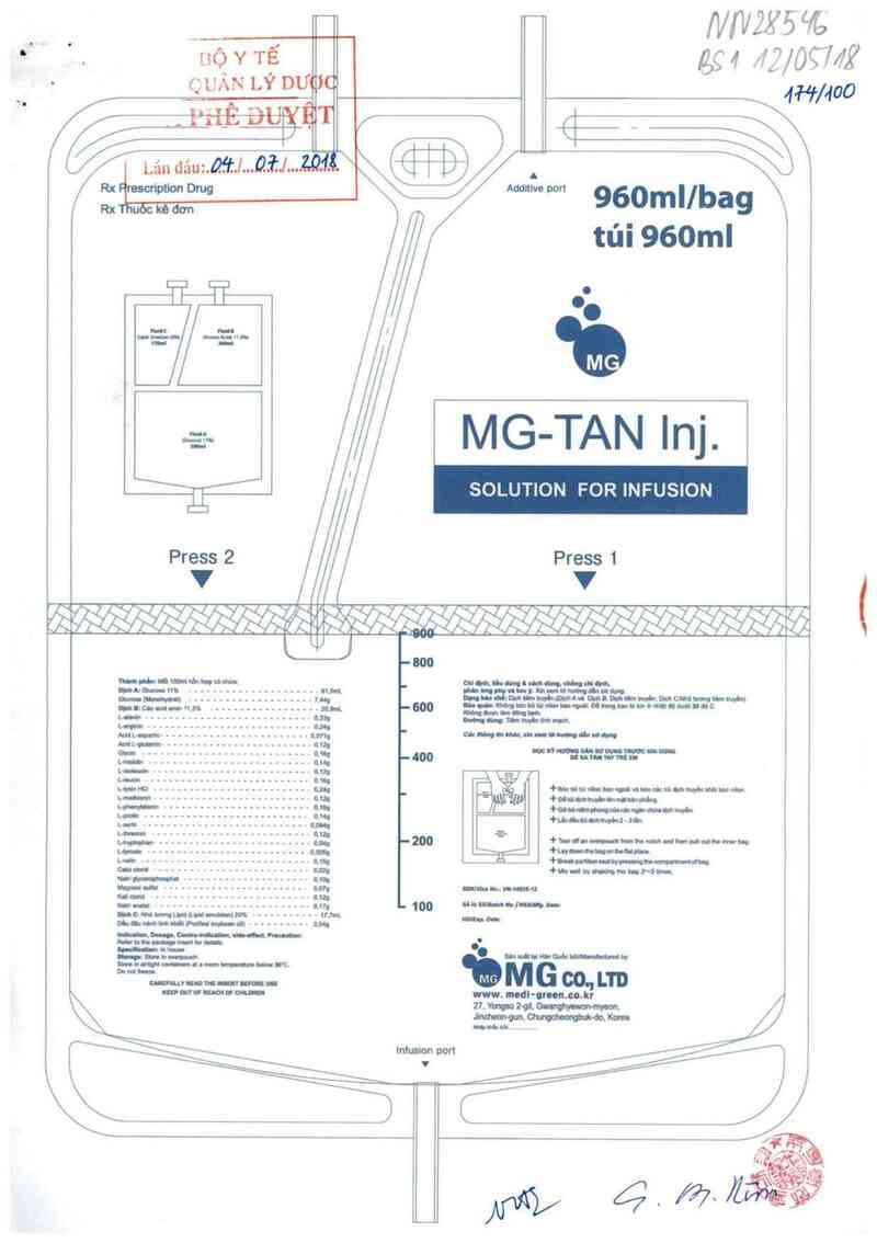 thông tin, cách dùng, giá thuốc MG-TAN Inj. - ảnh 0