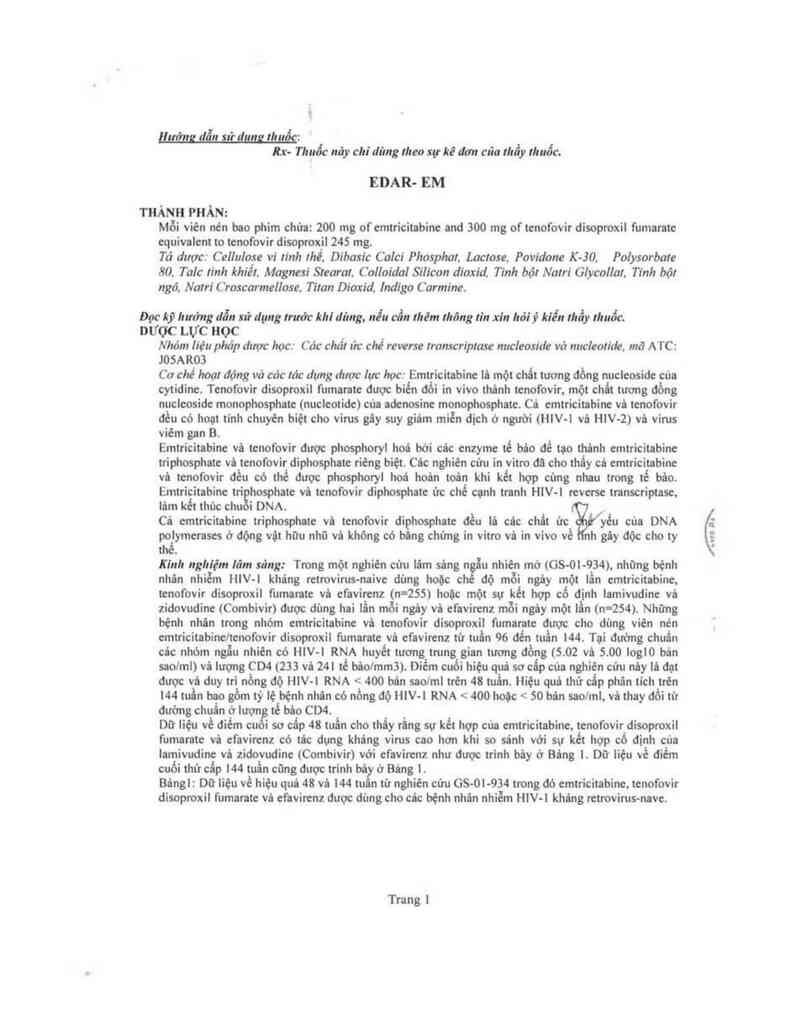 thông tin, cách dùng, giá thuốc Edar-Em - ảnh 2