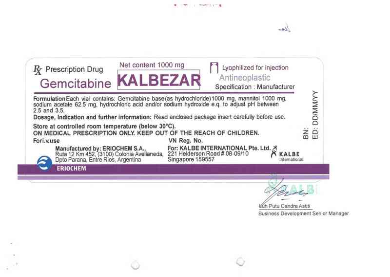thông tin, cách dùng, giá thuốc Kalbezar - ảnh 1