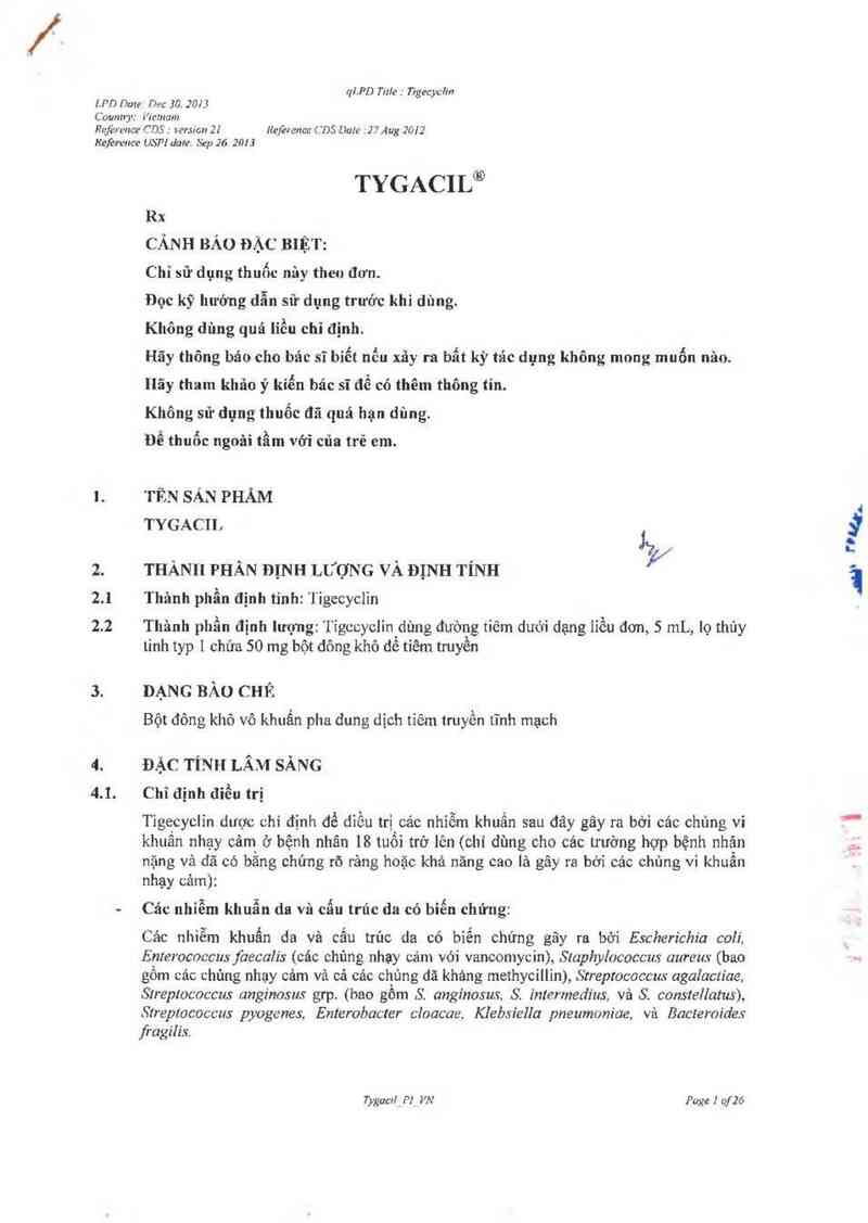 thông tin, cách dùng, giá thuốc Tygacil - ảnh 3