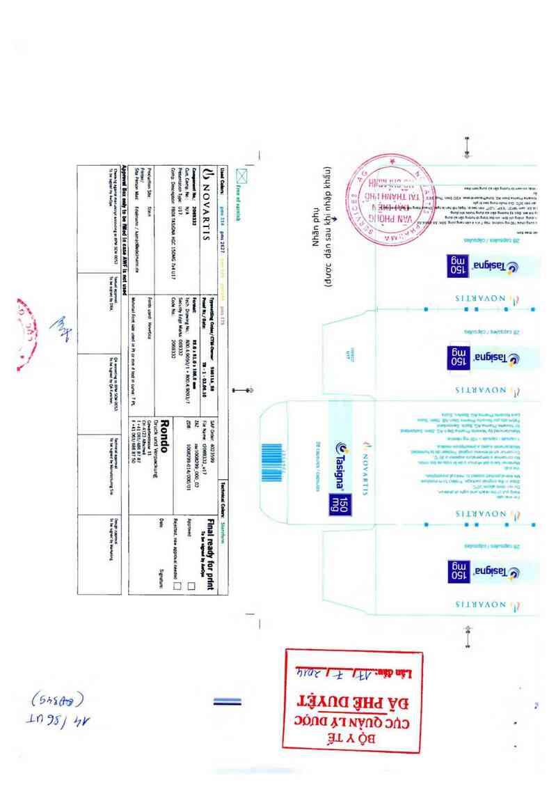 thông tin, cách dùng, giá thuốc Tasigna 150mg - ảnh 0