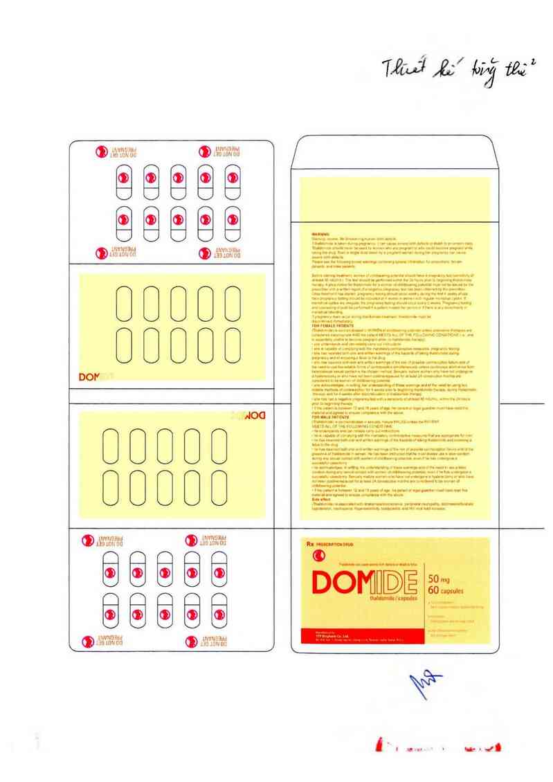 thông tin, cách dùng, giá thuốc Domide Capsules 50mg - ảnh 2