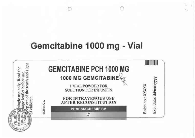 thông tin, cách dùng, giá thuốc Gemcitabine PCH 1000 mg - ảnh 2