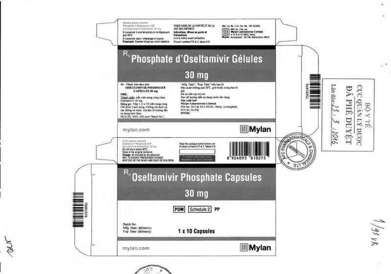 thông tin, cách dùng, giá thuốc Oseltamivir Phosphate capsules 30mg - ảnh 0