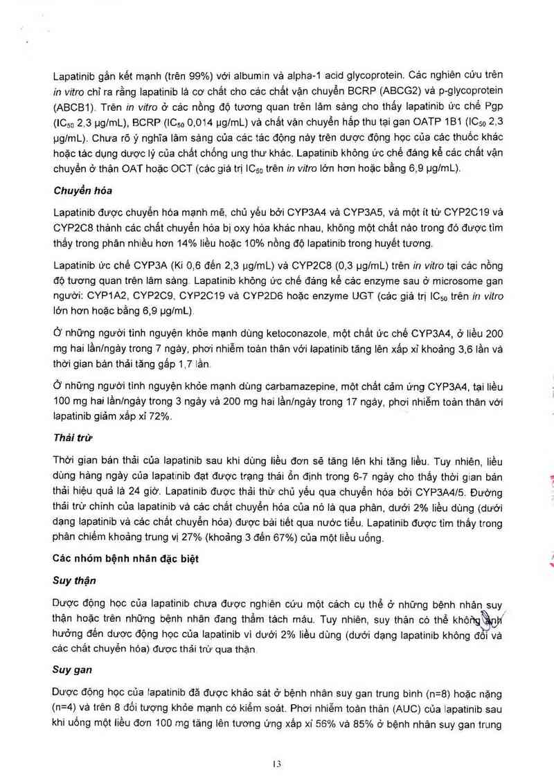 thông tin, cách dùng, giá thuốc Tykerb (Cơ sở đóng gói, xuất xưởng: GlaxoSmithKline Australia Pty Ltd, địa chỉ: 1061 Mountain Highway, Boronia Victoria 3155, Australia) - ảnh 14