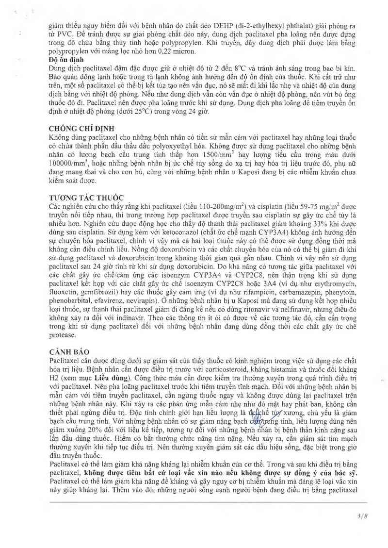 thông tin, cách dùng, giá thuốc Paclihope - ảnh 4