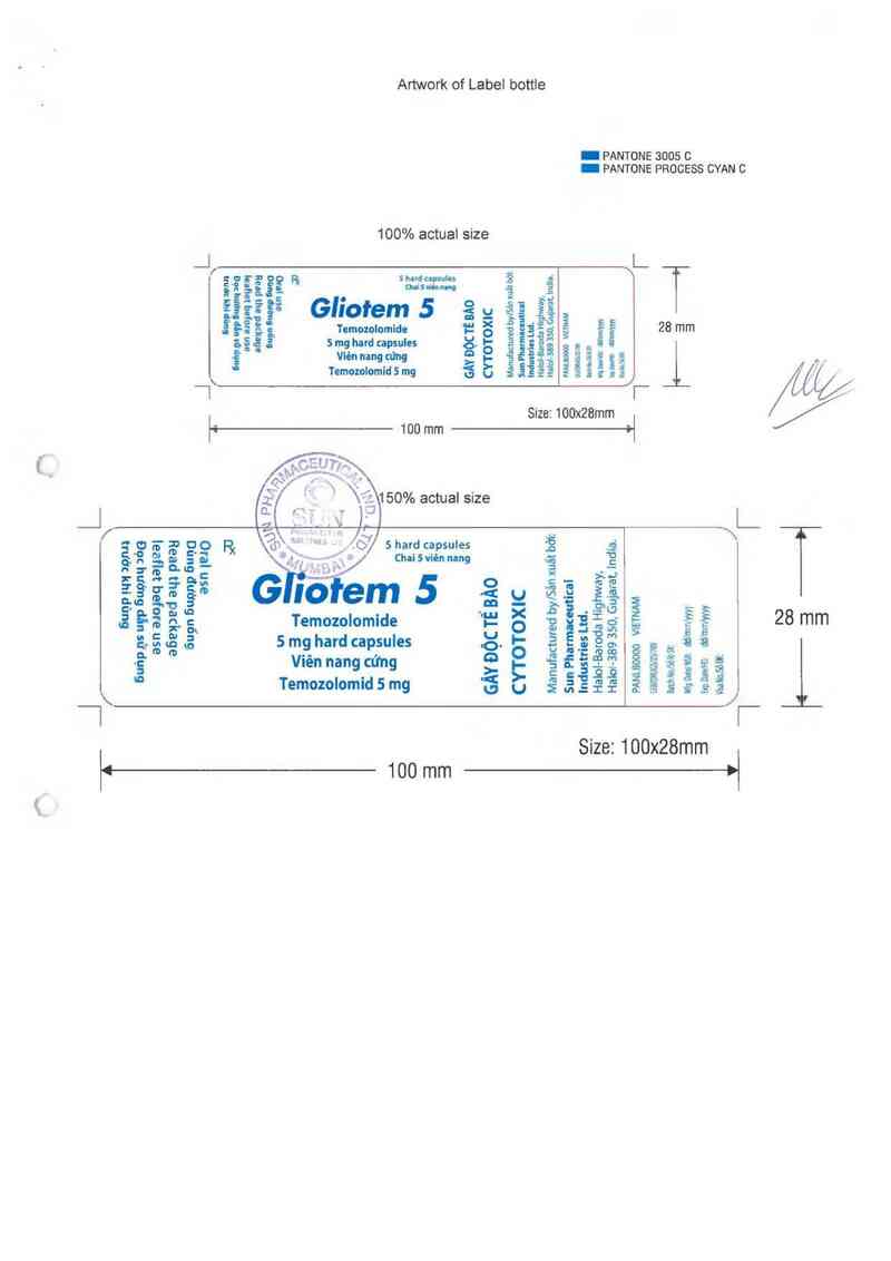 thông tin, cách dùng, giá thuốc Gliotem 5 - ảnh 1