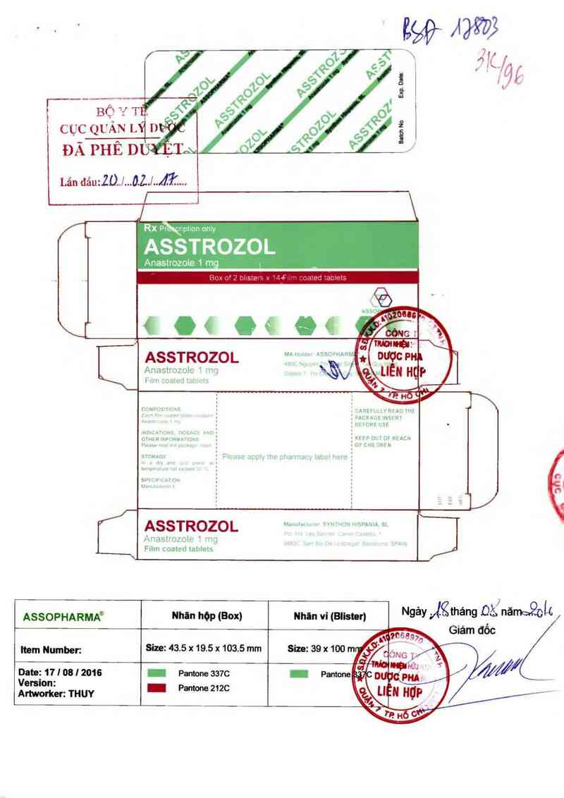 thông tin, cách dùng, giá thuốc Asstrozol - ảnh 0