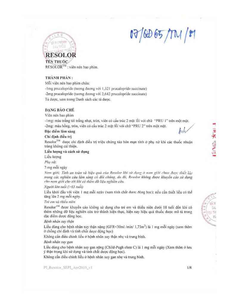 thông tin, cách dùng, giá thuốc Resolor 2mg - ảnh 4