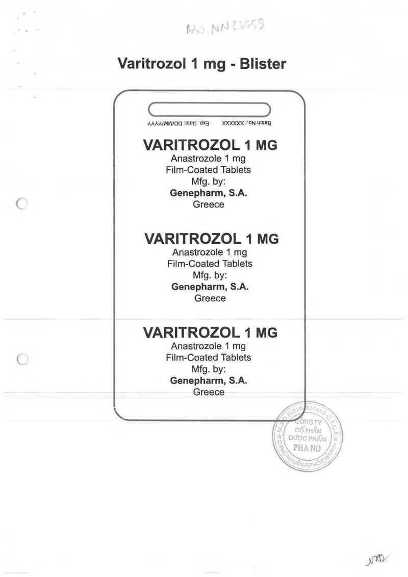 thông tin, cách dùng, giá thuốc Varitrozol 1 MG - ảnh 1