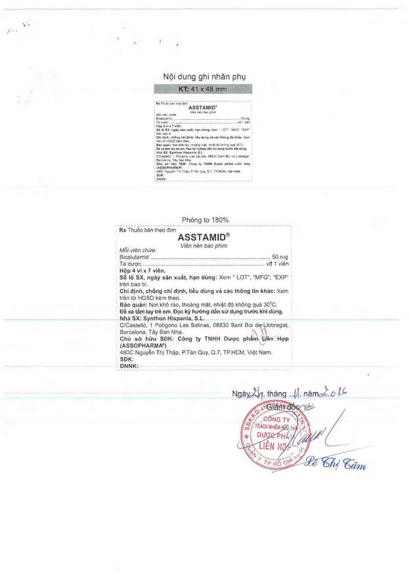 thông tin, cách dùng, giá thuốc Asstamid - ảnh 1