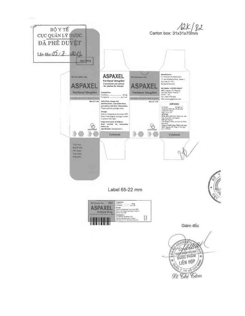 thông tin, cách dùng, giá thuốc Aspaxel - ảnh 0