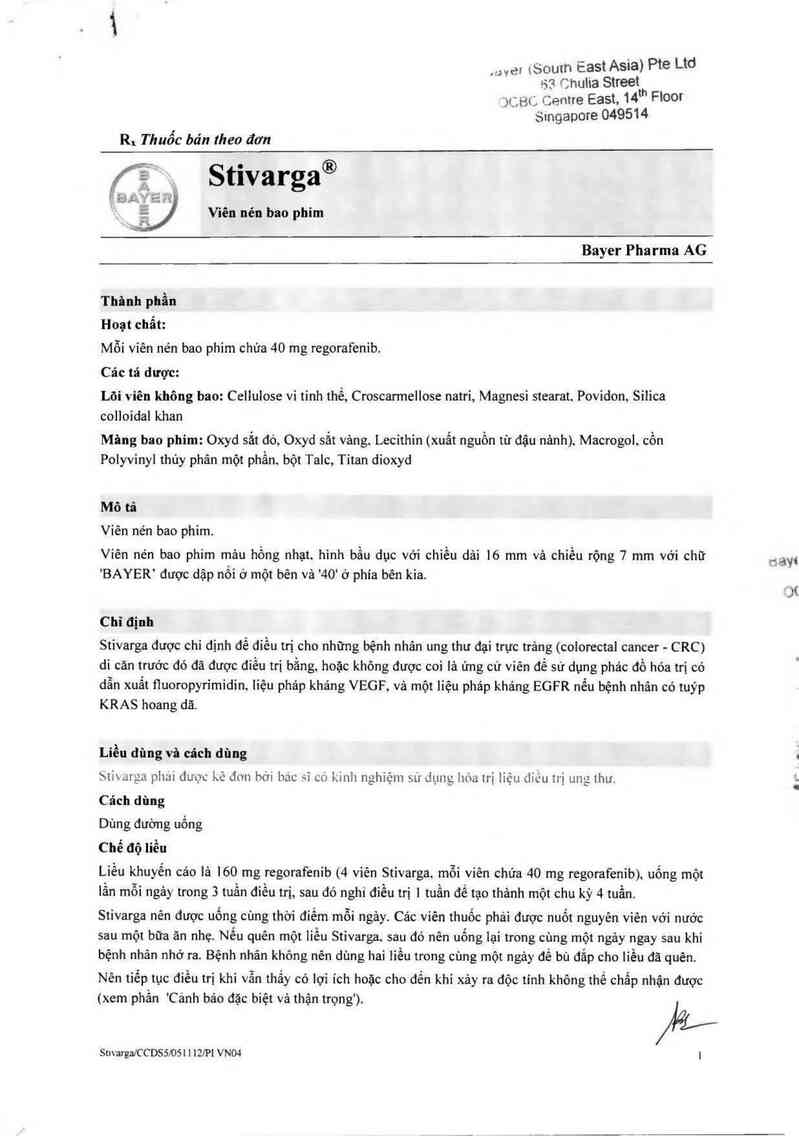 thông tin, cách dùng, giá thuốc Stivarga - ảnh 3