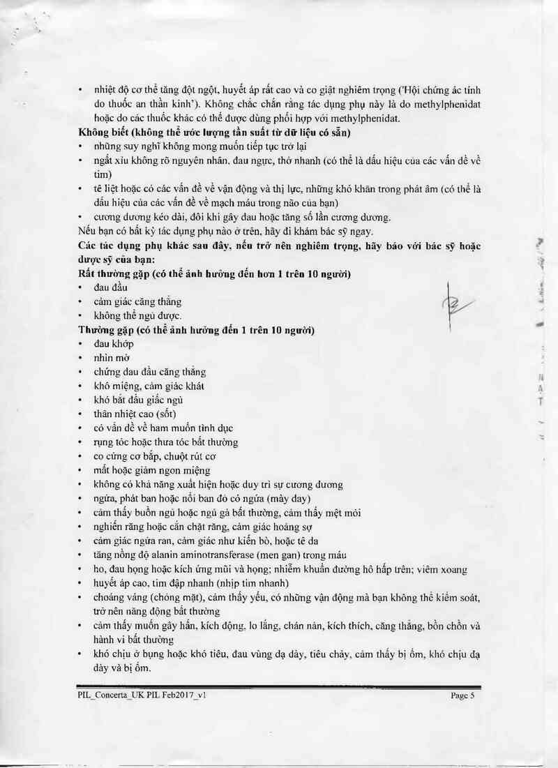 thông tin, cách dùng, giá thuốc Concerta - ảnh 5