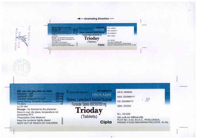 thông tin, cách dùng, giá thuốc Trioday (Tablets) - ảnh 1