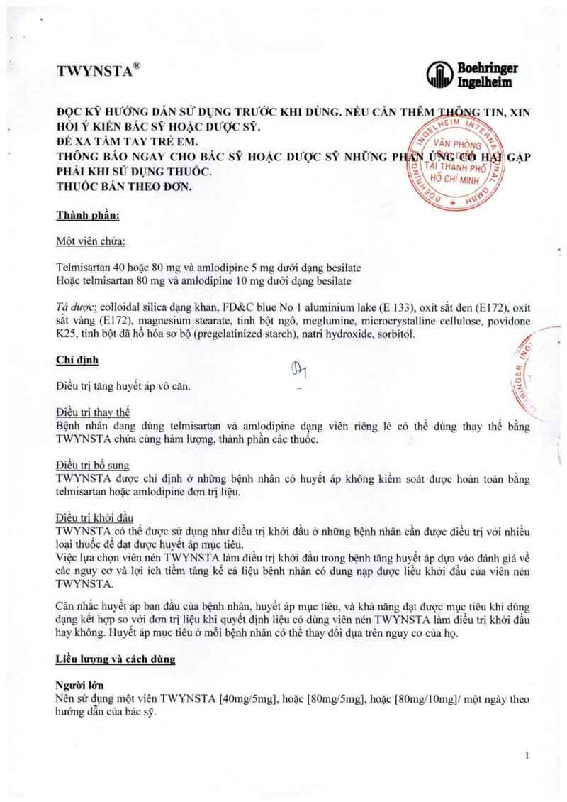 thông tin, cách dùng, giá thuốc Twynsta - ảnh 2