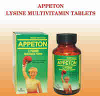 Appeton lysine multivitamin tablets